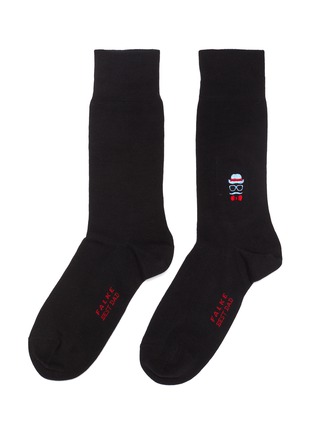Main View - Click To Enlarge - FALKE - 'Best Dad' graphic embroidered socks
