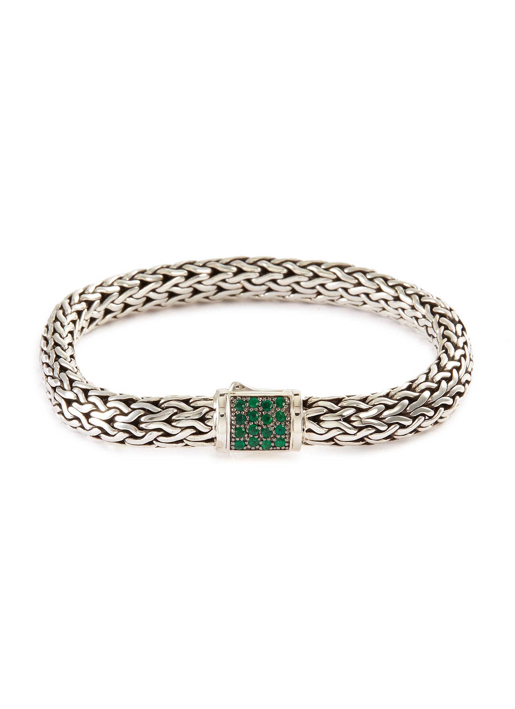 womens emerald bracelet