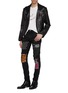 Figure View - Click To Enlarge - AMIRI - 'Art Patch' ripped skinny jeans
