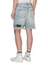 Back View - Click To Enlarge - AMIRI - 'Art Patch' ripped denim shorts