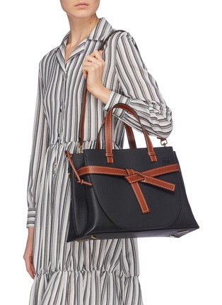 Front View - Click To Enlarge - LOEWE - 'Gate' leather tote