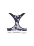 Back View - Click To Enlarge - CALVIN KLEIN UNDERWEAR - 'Modern' logo band floral burnout racerback bralette