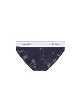 Back View - Click To Enlarge - CALVIN KLEIN UNDERWEAR - 'Modern' floral burnout bikini briefs