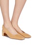 Figure View - Click To Enlarge - BY FAR - 'Danielle' slingback suede pumps