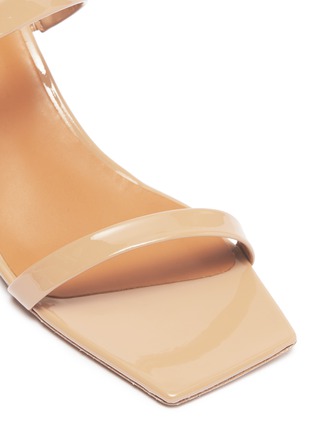 Detail View - Click To Enlarge - BY FAR - 'Tanya' patent leather strappy sandals