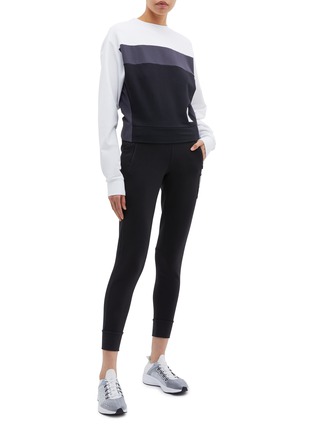 Figure View - Click To Enlarge - CALVIN KLEIN PERFORMANCE - Logo appliqué skinny sweatpants