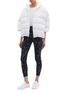 Figure View - Click To Enlarge - CALVIN KLEIN PERFORMANCE - Hooded down puffer poncho