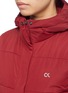 Detail View - Click To Enlarge - CALVIN KLEIN PERFORMANCE - Logo print hooded down puffer jacket