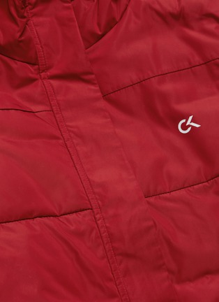  - CALVIN KLEIN PERFORMANCE - Logo print hooded down puffer jacket