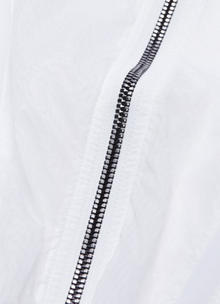  - ALO YOGA - 'Stitch' mesh panel oversized seersucker jacket
