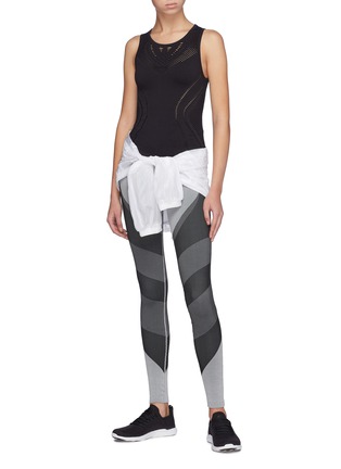 Figure View - Click To Enlarge - ALO YOGA - 'Lark' perforated performance tank top