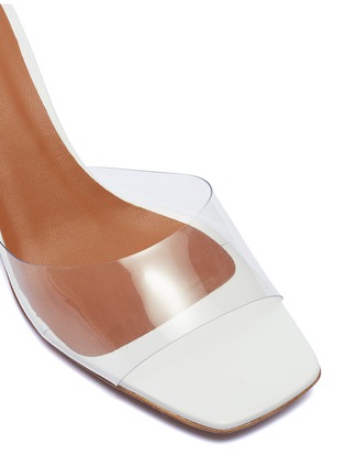 Detail View - Click To Enlarge - NEOUS - 'Opus' sphere heel PVC sandals