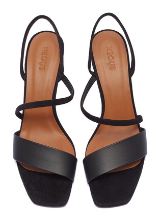 Detail View - Click To Enlarge - NEOUS - 'Ecu' suede strappy leather sandals