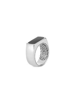 Main View - Click To Enlarge - JOHN HARDY - 'Asli Classic Chain' onyx silver signet ring