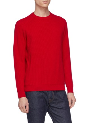 Detail View - Click To Enlarge - DREYDEN - 'Continental' cashmere rib knit unisex sweater
