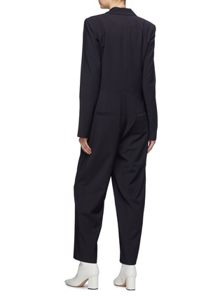 Back View - Click To Enlarge - TIBI - 'Tablier' double breasted blazer jumpsuit