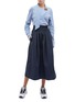 Figure View - Click To Enlarge - TIBI - Shirred waistband skirt