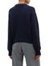 Back View - Click To Enlarge - TIBI - Braided yoke oversized cropped sweater