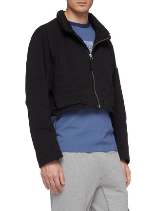 Detail View - Click To Enlarge - STONE ISLAND - Retractable hood detachable hem HOLLOWCORE jacket