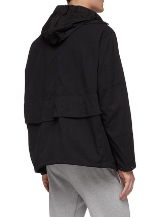 Back View - Click To Enlarge - STONE ISLAND - Retractable hood detachable hem HOLLOWCORE jacket