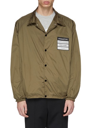 Main View - Click To Enlarge - MAISON MARGIELA - 'Stereotype' appliqué coach jacket