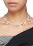 Figure View - Click To Enlarge - HEFANG - 'Classical Lace' cubic zirconia silver necklace