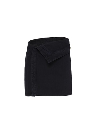 Main View - Click To Enlarge - JACQUEMUS - Folded waistband denim mini skirt