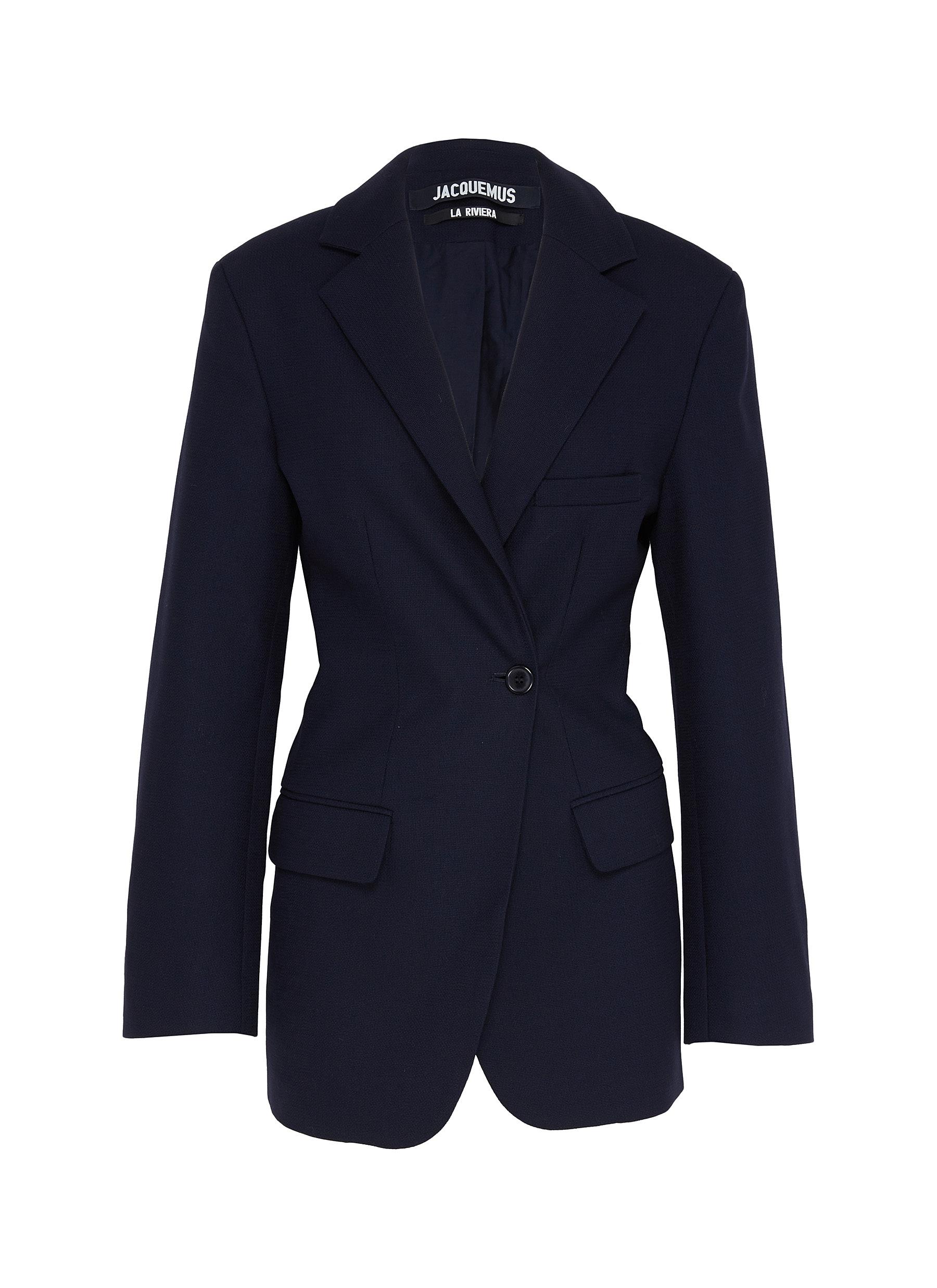 JACQUEMUS | Gathered back notched lapel blazer | Women | Lane Crawford