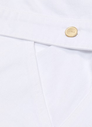 Detail View - Click To Enlarge - JACQUEMUS - Folded waistband denim mini skirt