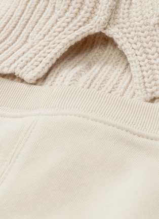  - HELMUT LANG - Rib knit border turtleneck sweatshirt