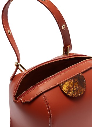 Detail View - Click To Enlarge - DANSE LENTE - 'Adele' half-moon plaque leather top handle bag
