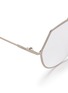 Detail View - Click To Enlarge - FENDI - Metal angular aviator optical glasses