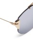 Detail View - Click To Enlarge - DIOR - 'Dior Stronger' mirror metal aviator sunglasses