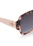 Detail View - Click To Enlarge - DIOR - 'Lady Dior Studs' tortoiseshell acetate square sunglasses