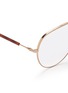 Detail View - Click To Enlarge - DIOR - 'Dior Essence 15' metal aviator optical glasses