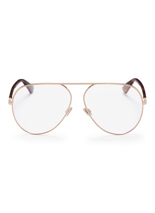Main View - Click To Enlarge - DIOR - 'Dior Essence 15' metal aviator optical glasses