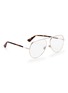 Figure View - Click To Enlarge - DIOR - 'Dior Essence 15' metal aviator optical glasses