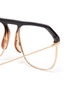 Detail View - Click To Enlarge - DIOR - 'Dior Stellairev' acetate top bar metal square optical glasses