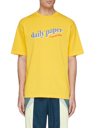 Main View - Click To Enlarge - DAILY PAPER - 'Fellen' logo slogan print T-shirt
