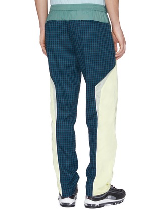 Back View - Click To Enlarge - DAILY PAPER - 'Fuka' check plaid patchwork track pants