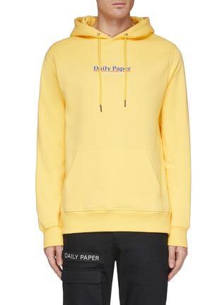 Main View - Click To Enlarge - DAILY PAPER - Logo slogan print hoodie