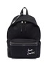Main View - Click To Enlarge - SAINT LAURENT - Logo embroidered canvas backpack