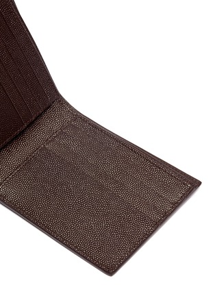 Detail View - Click To Enlarge - SAINT LAURENT - Grain de poudre leather bifold wallet