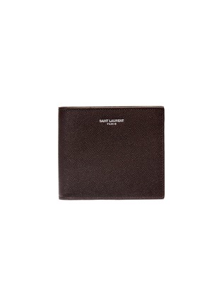 Main View - Click To Enlarge - SAINT LAURENT - Grain de poudre leather bifold wallet