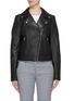 Main View - Click To Enlarge - YVES SALOMON - 'Perfecto' lambskin leather biker jacket