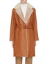 Main View - Click To Enlarge - YVES SALOMON - Belted lambskin shearling jacket