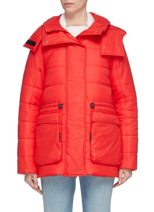 Main View - Click To Enlarge - YVES SALOMON ARMY - Detachable hood puffer jacket