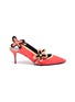 Main View - Click To Enlarge - PIERRE HARDY - 'Bloom' floral buckle suede slingback pumps