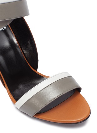 Detail View - Click To Enlarge - PIERRE HARDY - 'Alpha' colourblock ankle strap leather wedge sandals