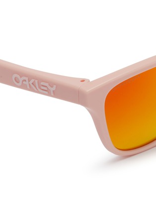 Detail View - Click To Enlarge - OAKLEY - 'Frogskins' mirror acetate square kids sunglasses